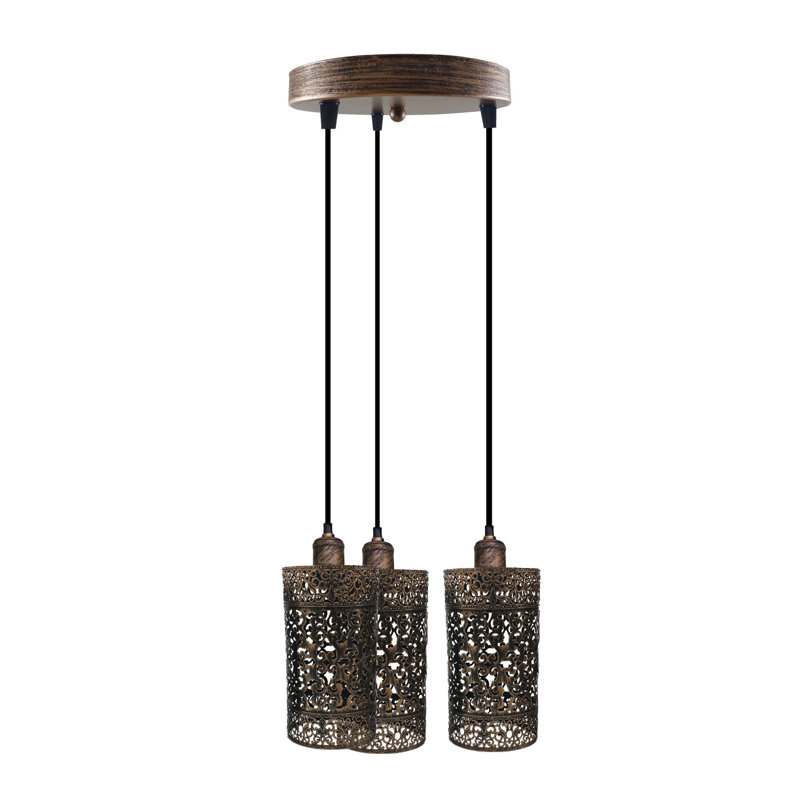 Modlin 3 - Light Cluster Pendant, Brushed Copper