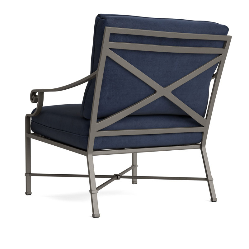 Venetian Outdoor Lounge Chair, Mica, Fusion Neptune
