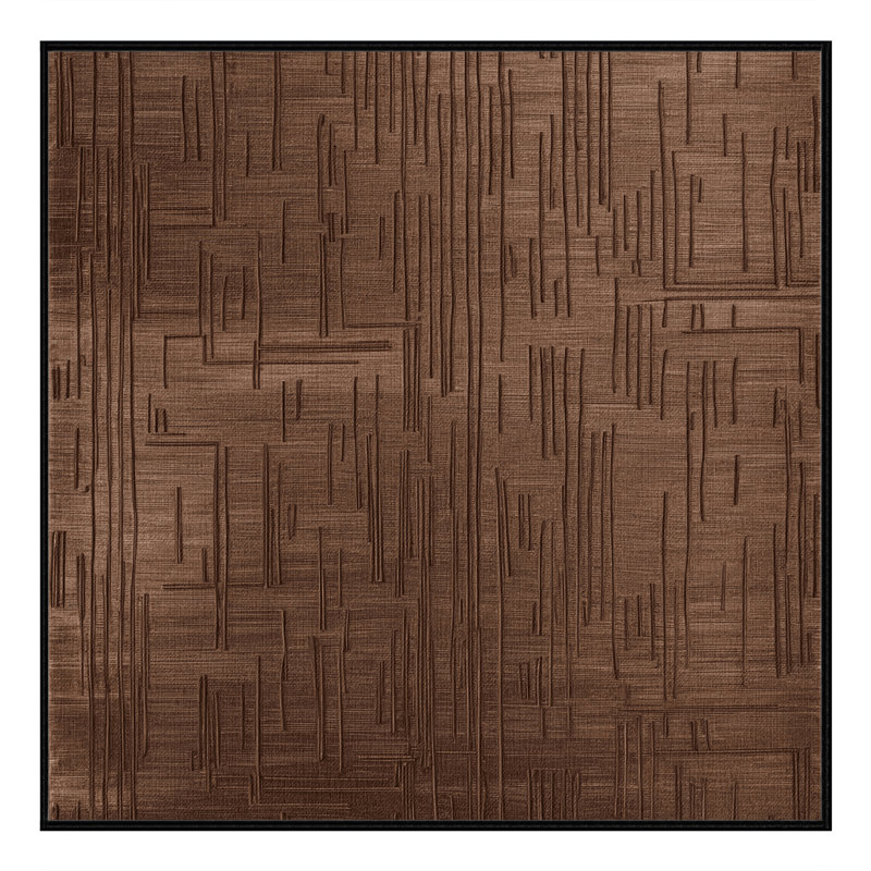 Tapis abstrait lavable à la machine, Carré 5 pi