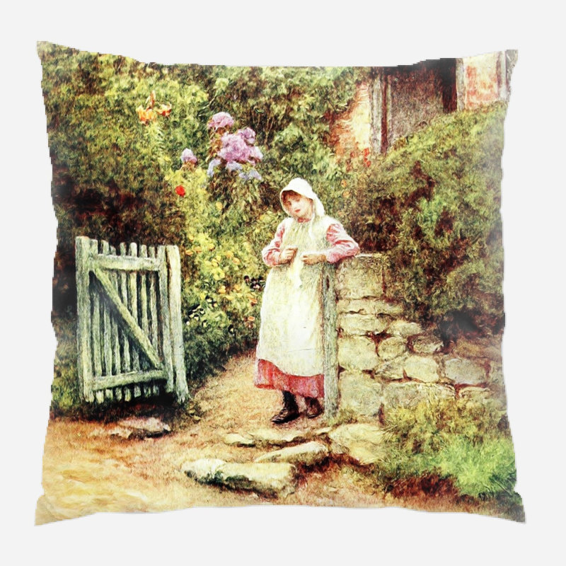 Coussin rétro Mcgowen, Microsuède, Intérieur