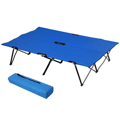 Extra Wide Folding Camping Cot For Adults - Portable Heavy Duty Sleeping Bed For Outdoor Travel And Camping | Gift Idea