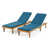 Structure grise / coussin bleu est en rupture de stock