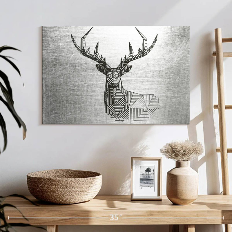 Brampt Geometric Deer, 16" H x 24" W
