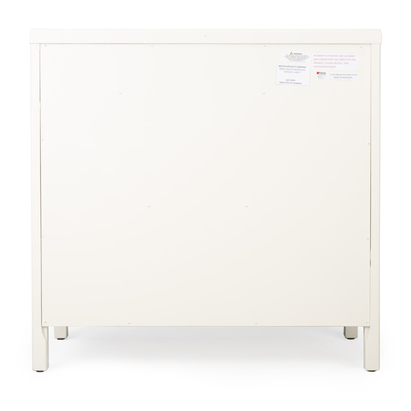 Imperial Console 2 Drawer Accent Cabinet, White