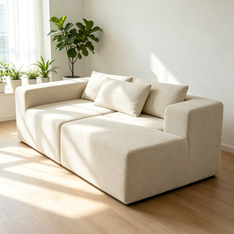 Canapés modulaires compressés 107 po (kaki)