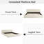 Grand lit plateforme avec tête de lit et structure de lit tapissier en chenille plissée-1647875415