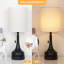 Lampes de chevet Red Barrel Studio® avec ports USB et prise de courant CA - Ensemble de 2 lampes pour chambre à coucher avec interrupteur à chaîne-2029527018
