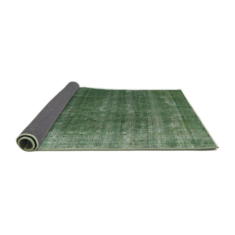 Tapis vert de style oriental, Rond 7 pi