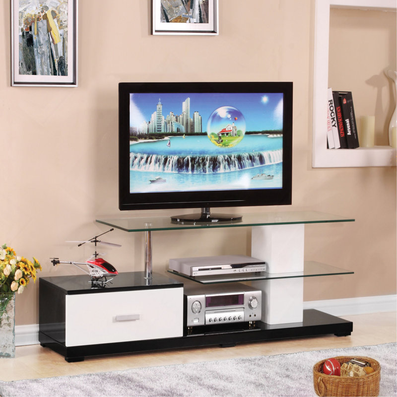 Meuble télé blanc et noir