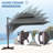 11' Square Patio Cantilever Umbrella, Base Included-64782525