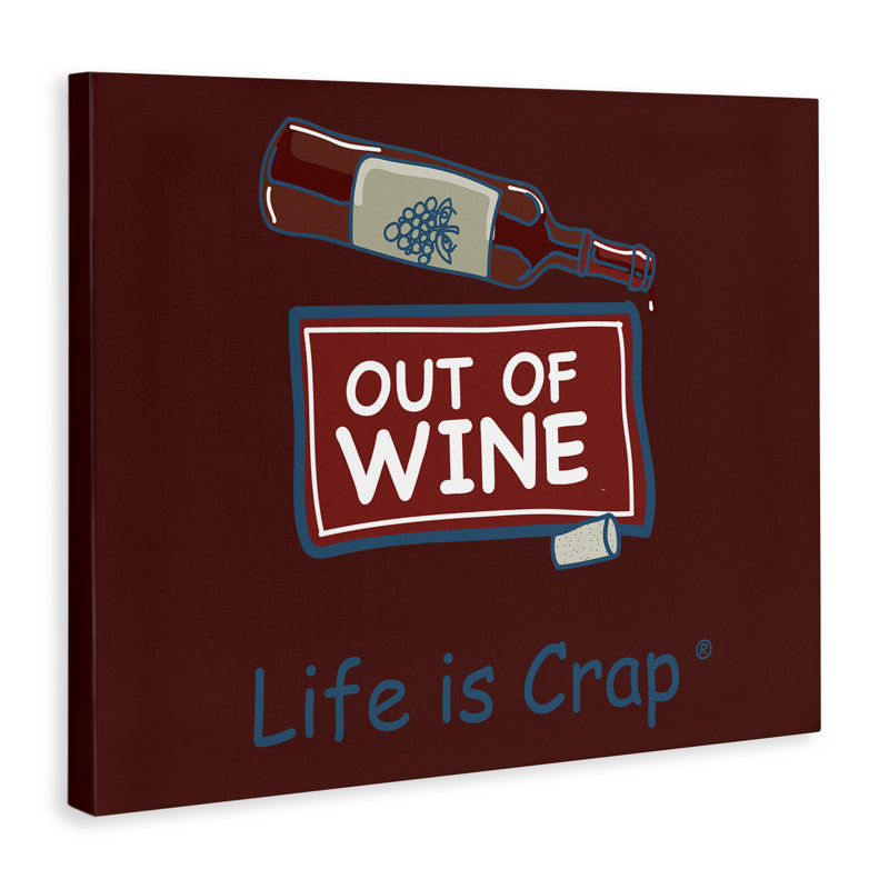 «Out Of Wine Bottle» par LIC, H 16 po x l 20 po