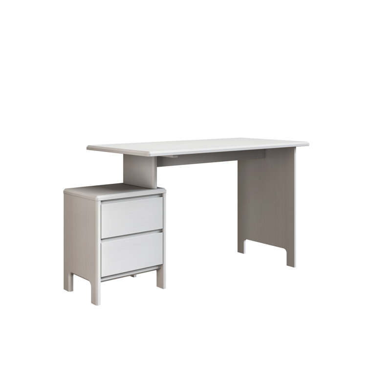 Raymonde Solid Wood Writing Desk, White