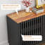 Commode double 6 tiroirs avec grille rayée