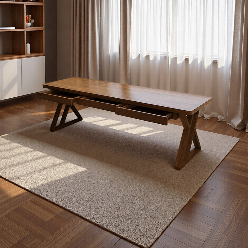 Bureau moderne et minimaliste, H 29,52 po x l 86,61 po x P 27,55 po
