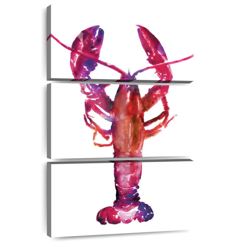 Brampt Multicolored Lobster, 32" H x 20" W