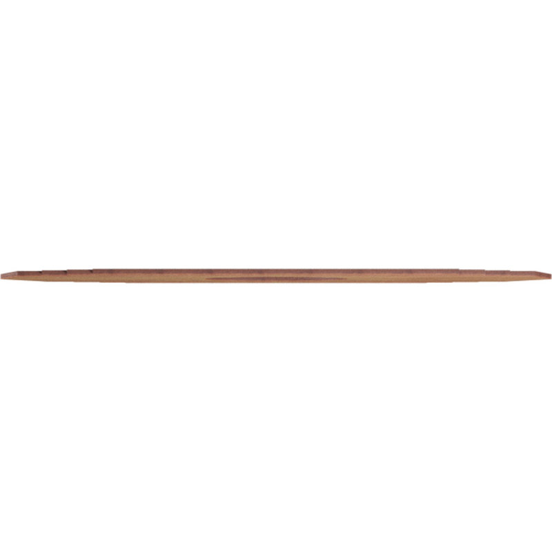 Médaillon de plafond en bois Chrysler, Noyer, H 16 po x l 32 po x P 0,25 po
