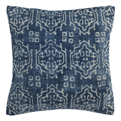 Rez Ikat Cotton Reversible Throw Pillow
