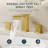 Waterfall Widespread Bathroom Faucet with Drain Assembly-95110732