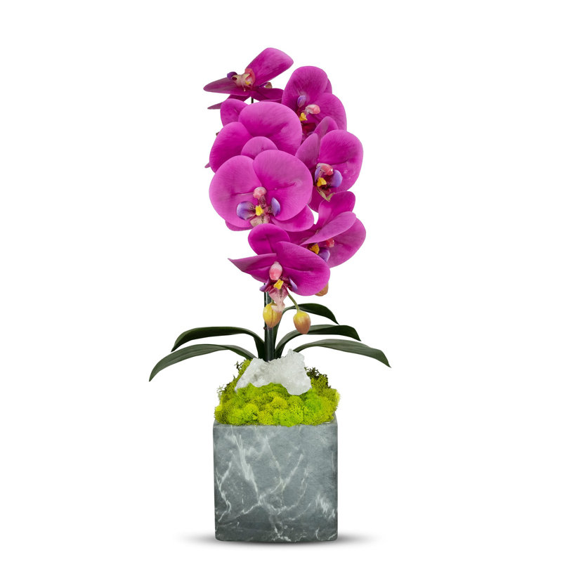 Artificial Orchid in Planter