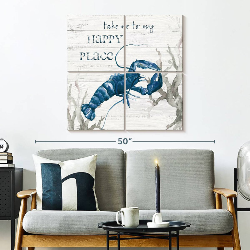 Homard Aletra Happy Place, H 32 po x l 32 po