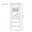 Vitrine simple en bois massif