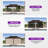 Aluminum Patio Hardtop Bronze Gazebo With Light-113143353