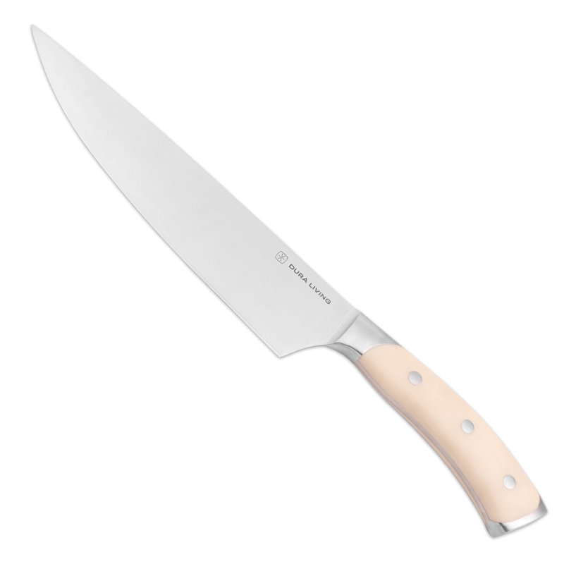 Couteau de chef 8 po Dura Living, Crème