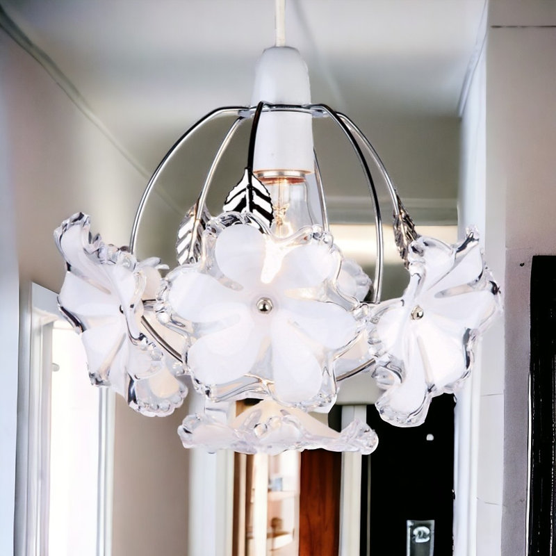20cm H Plastic Novelty Pendant Shade ( Screw On ) in White