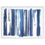 «Cobalt Streaks 1 Textured Metallic» par Martin Edwards, reproduction d'art sur toile