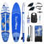 Planche de pagaie debout gonflable 11 pi x 34 po x 6 po avec accessoires