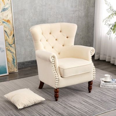 74.93Cm Wide Tufted Wingback Chair