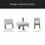 Ensemble de 2 chaises de salle à manger contemporaines rembourrées en tissu de chenille durable-1185756401