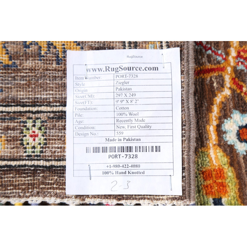 One-of-a-Kind 8'2" X 9'9" Wool Area Rug in Brown