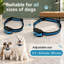 For wireless dog-fence receivers and compatible e-collar, shock, or bark-training devices, these replacement nylon collar straps come in blue and pink.