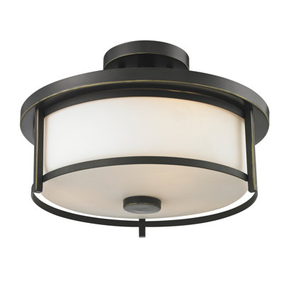 Attah Glass Semi Flush Mount