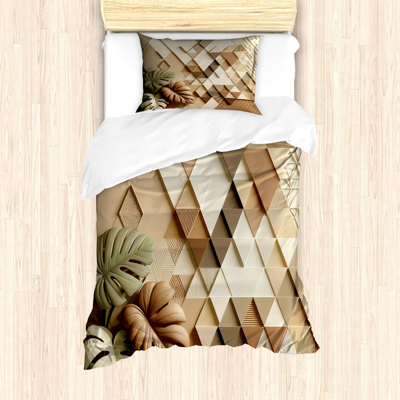 Monstera Duvet Cover, Twin Duvet Cover + 1 Standard Shams