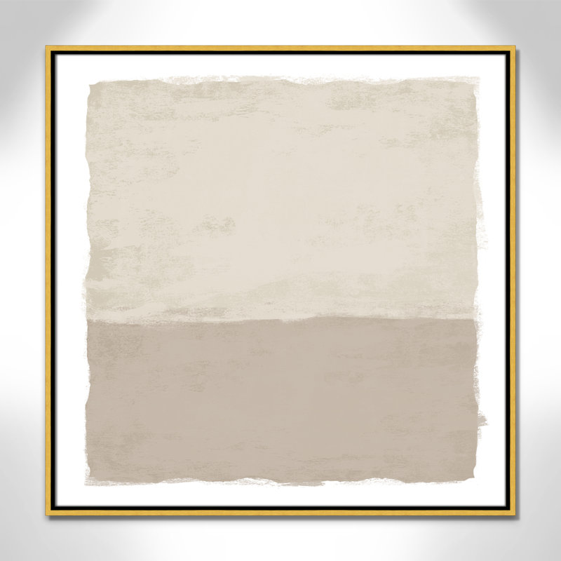«Silent Sands II» par Natalie Carpentieri, H 31,5 po x l 31,5 po, Doré