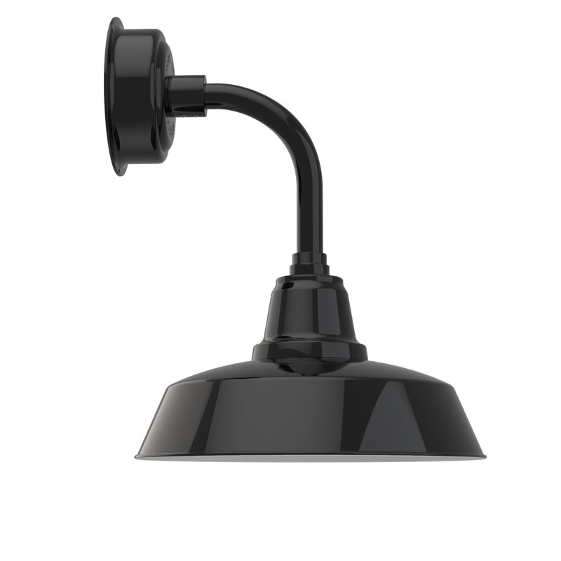 Paulina LED Barn Light, 25.25" H x 14" W x 17.88" D, Black