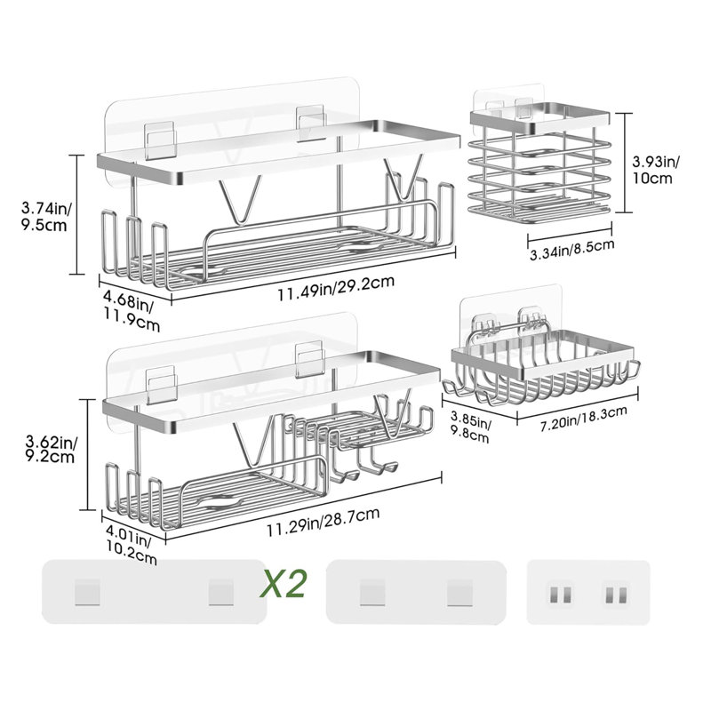 Metal Bathroom Shelves
