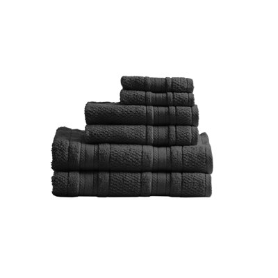 Ensemble de serviettes de bain en coton 6 pièces Adrien