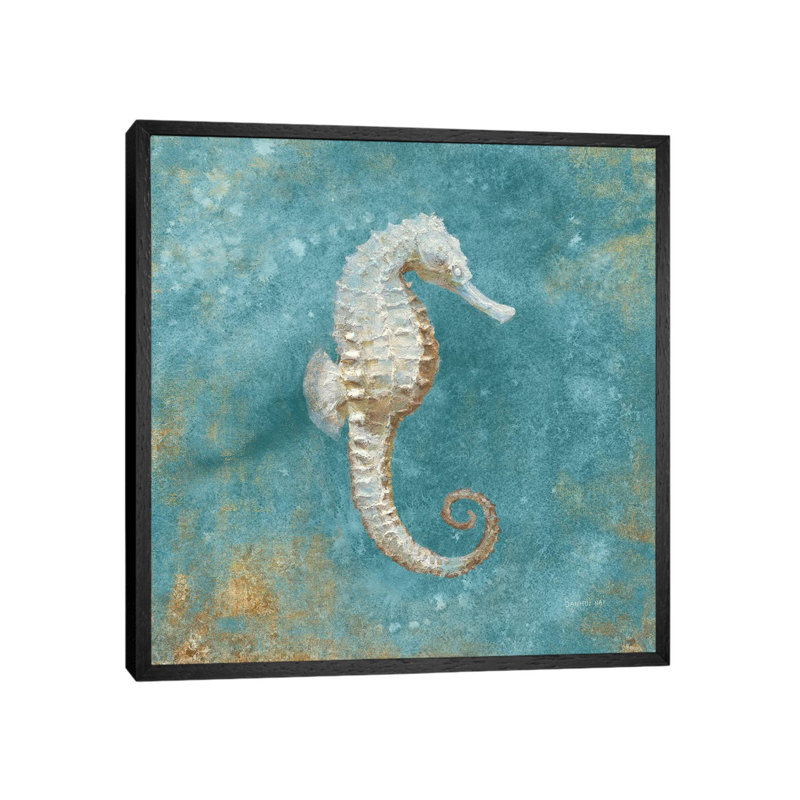 Treasures From The Sea I by Danhui Nai - Print on Canvas, 93.98 cm H x 93.98 cm W, Black Framed