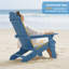 Chaise Adirondack pliante en plastique pour l'extérieur (ensemble de deux)-101430202