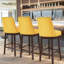 Tabouret de bar pivotant en bois massif de 29,5 po Khushveer (ensemble de 2)-86285998