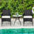 Outdoor Dining Armchair with Cushions-1894671031
