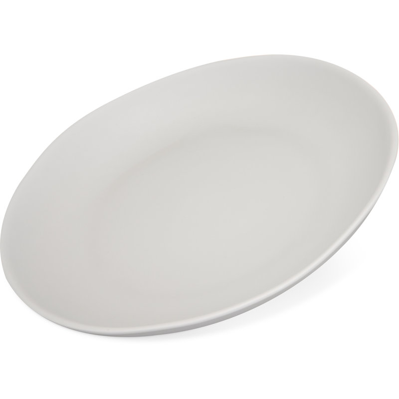 Assiette à salade en mélamine 9" Ridge, Ciment