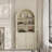 Arc-Shaped Cabinet With Open Shelves