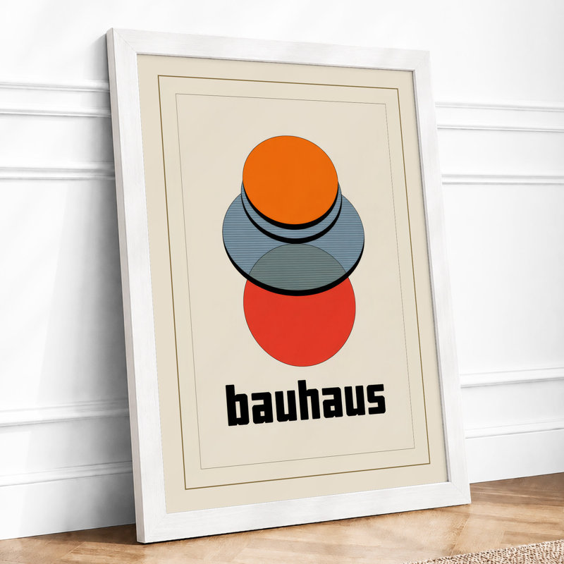 Bauhaus Geometry Geometric - Print, A1 - 84.1 x 59.4 cm, White