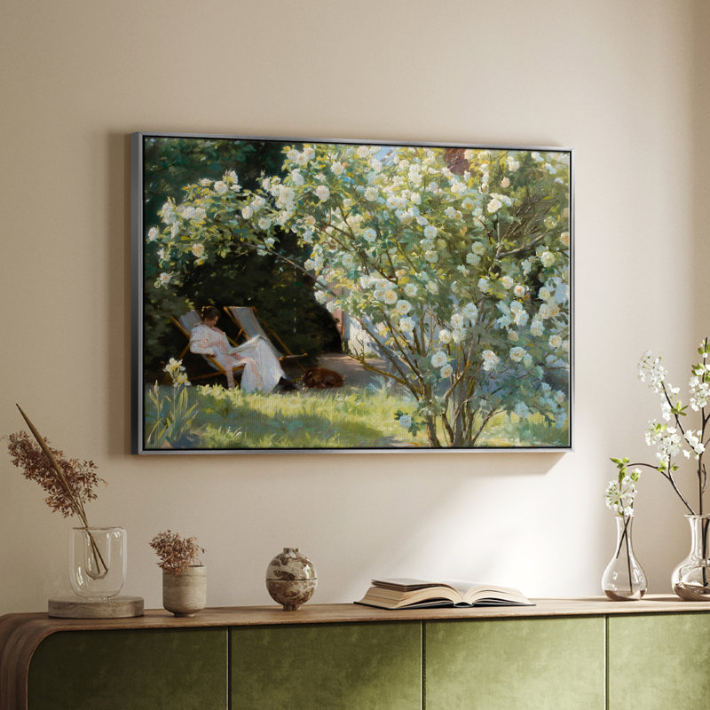 "Vintage Landscape -CCXLIV" sur toile, Argent, H 27 po x l 41 po