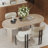 55.12"-70.87"Modern Extendable Dining Table with removable extension leaves,Mid-century modern style home table,Suitable for dining rooms-967414271
