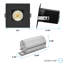 Luminaire encastré DEL 4 po LUXRITE, projecteur sans lumière régressé, 5CCT, 60º, 22W, 1700LM, garniture carrée interchangeable noire, à intensité variable, homologué pour les environnements humides et les circuits intégrés-122377901